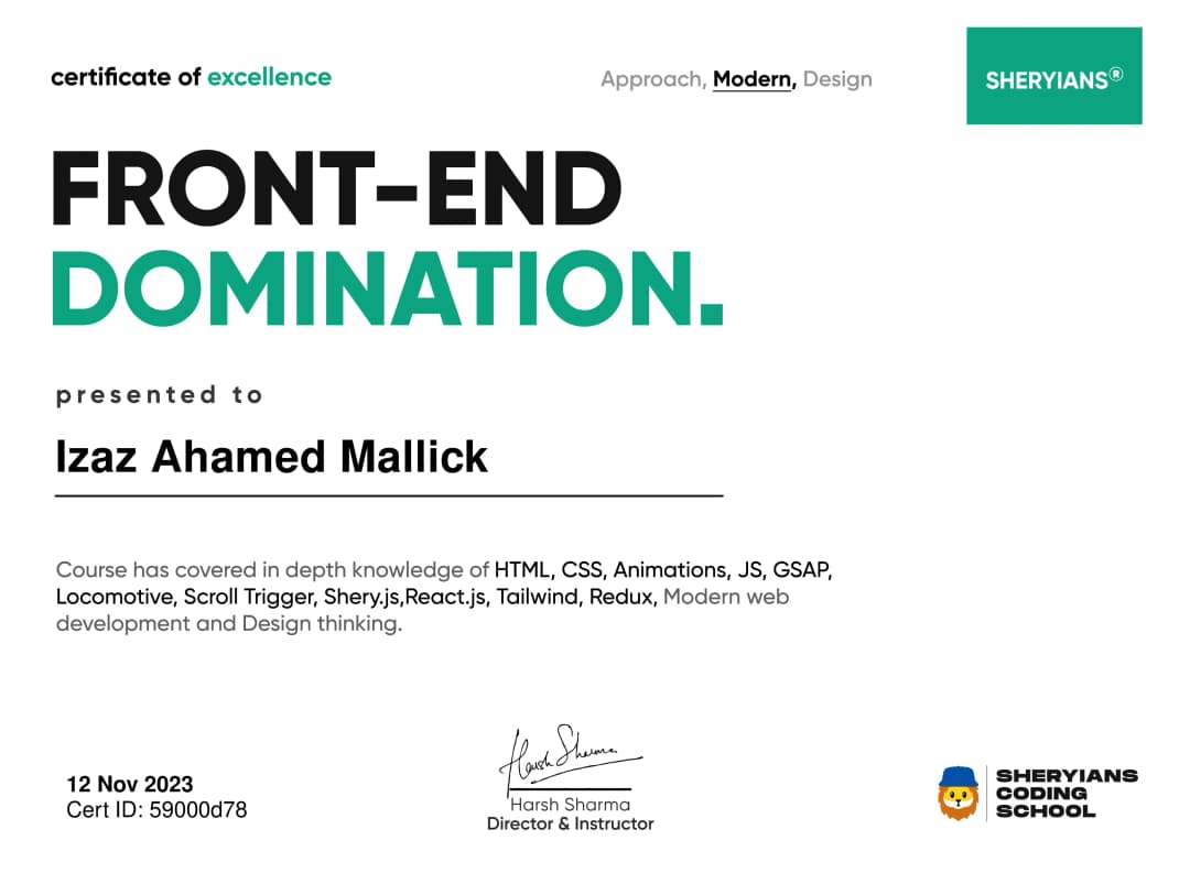 Frontend Domination